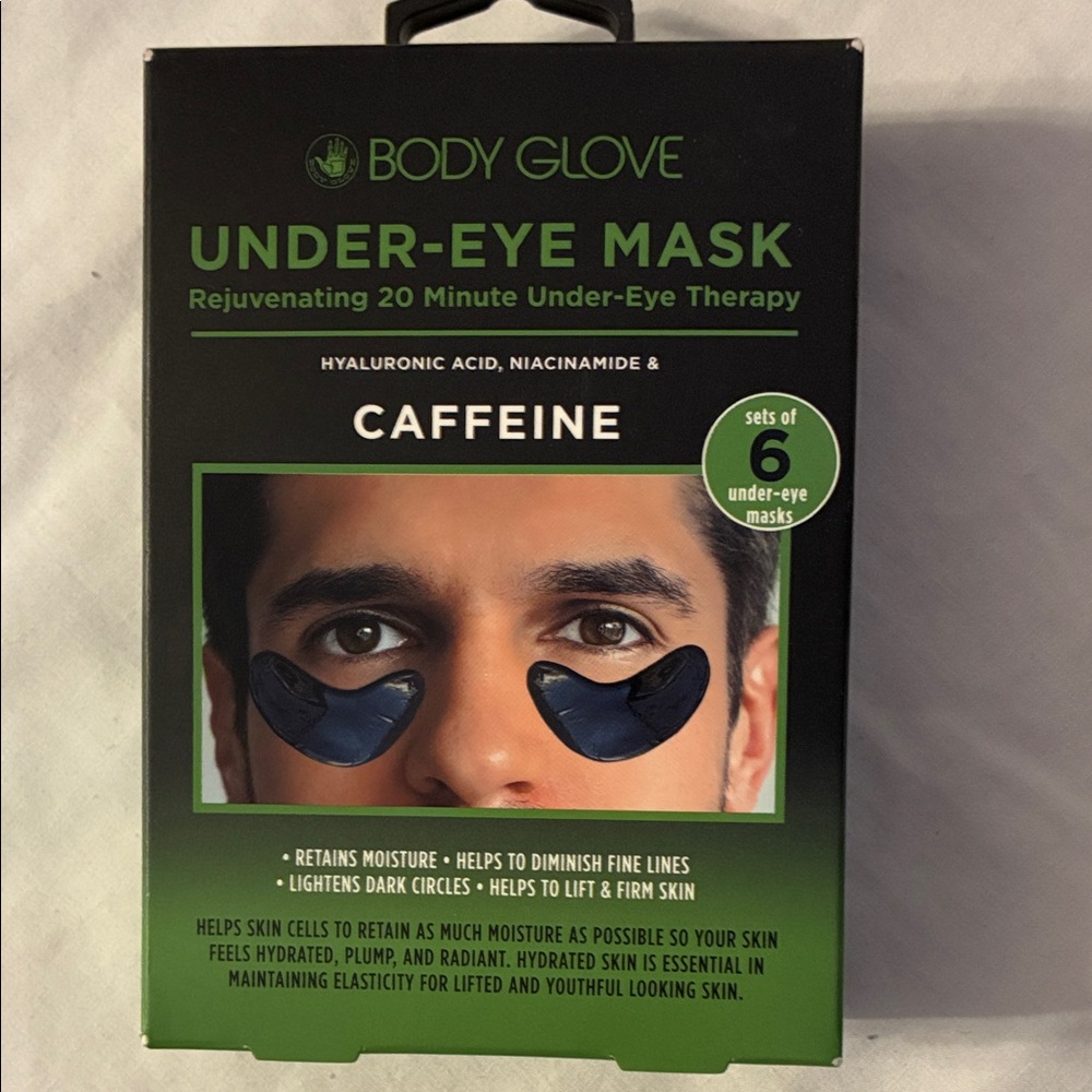 Body Glove Under-Eye Mask with Caffeine - Black
